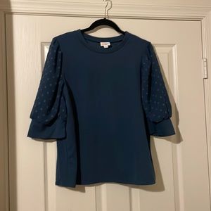 NWOT XL LuLaRoe Moriella Puff Short Sleeved Top